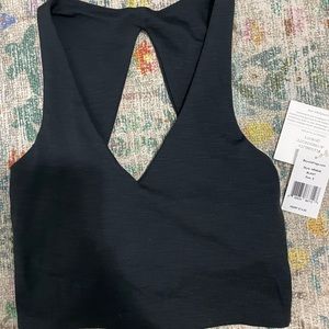 Beyond Yoga Heather Rib Cut cropped tank